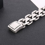 Heavy Motorcycle Double Link Chain Fashional Retro Strong Man Bracelet Gift - CIVIBUY