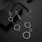 silver coated plastic silver gunmetal-finished steel,28-inch continuous loop Women - CIVIBUY