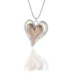 Chains Heart Pendant with Engraving Puzzle Heart Stainless Steel Sister Necklace - CIVIBUY