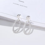 Gold Disc Earrings Gold Hoop Earrings Oversized Earrings for women - CIVIBUY