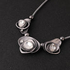 Sparkly Leather choker Necklace for Women - CIVIBUY