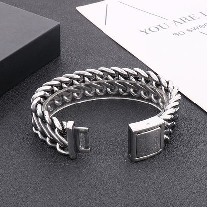 Spell Bracelets For Men Steel Viking Link Chain - CIVIBUY