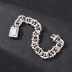 Classic Stainless Steel Chain Link Bracelet Heavy motor Wristband Men's Bracelets - CIVIBUY