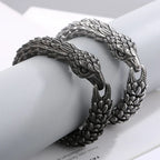 Eagle stainless steel heavy bracelet for men biker style bracelet - CIVIBUY