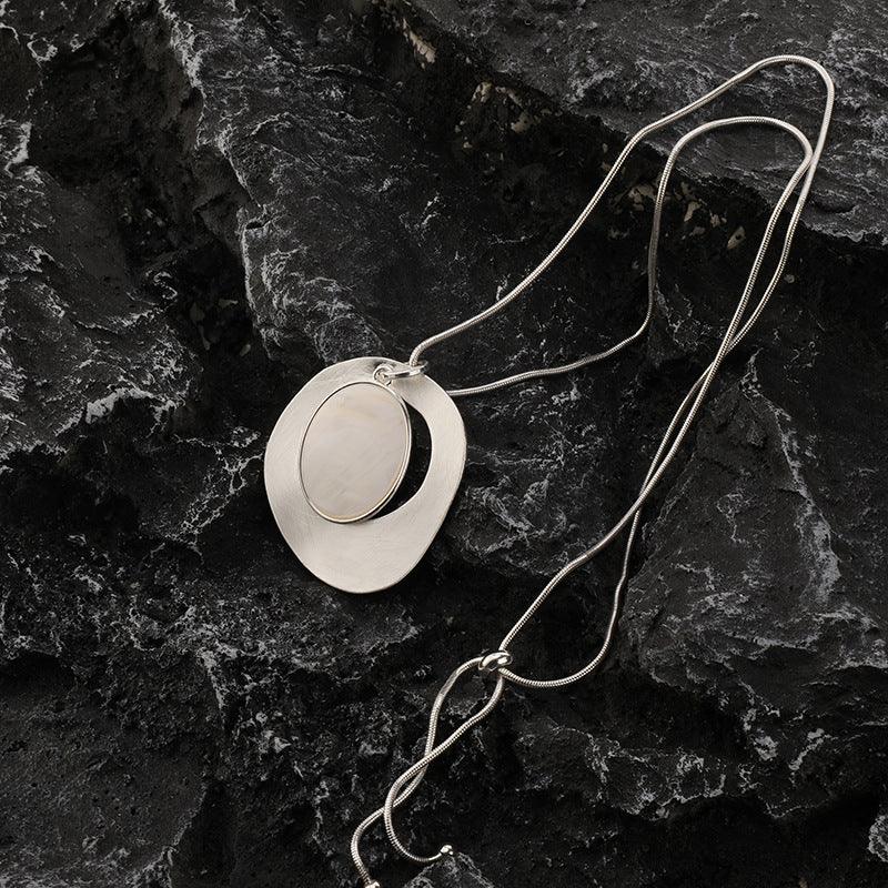 Long Chains Geometric Necklace Gothic Jewelry for Women - CIVIBUY