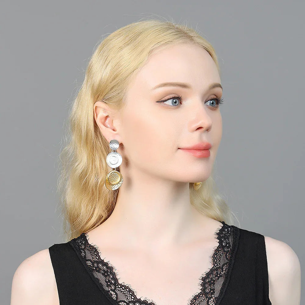 Vintage Jewelry Hanging Earrings Korean Fashion Pendants for Women - CIVIBUY