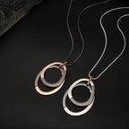 Blacked Steel Rose Gold Pendant - CIVIBUY