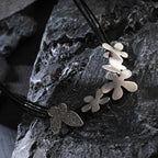 Enamel Flower Bib Statement Pendant Necklace - CIVIBUY