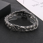 Skull braclet for men Deakside style Stainless Steel bracelet - CIVIBUY