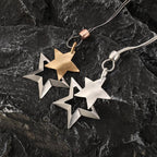 Silver Hand Crafted Irregular Star Pendant - CIVIBUY