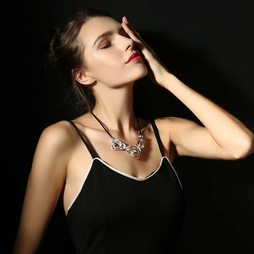 Geometric Vintage Necklace Chains On the Neck Pendants for Women's Goth Jewelry - CIVIBUY