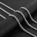 Fashion Choker Collar Tail Rock Rapper Cuban Necklace Stainless Steel Men's Jewelry 27" - CIVIBUY