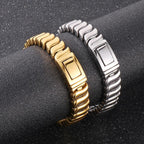 Cuba stainless steel heavy bracelet for men biker style bracelet D4-K - CIVIBUY