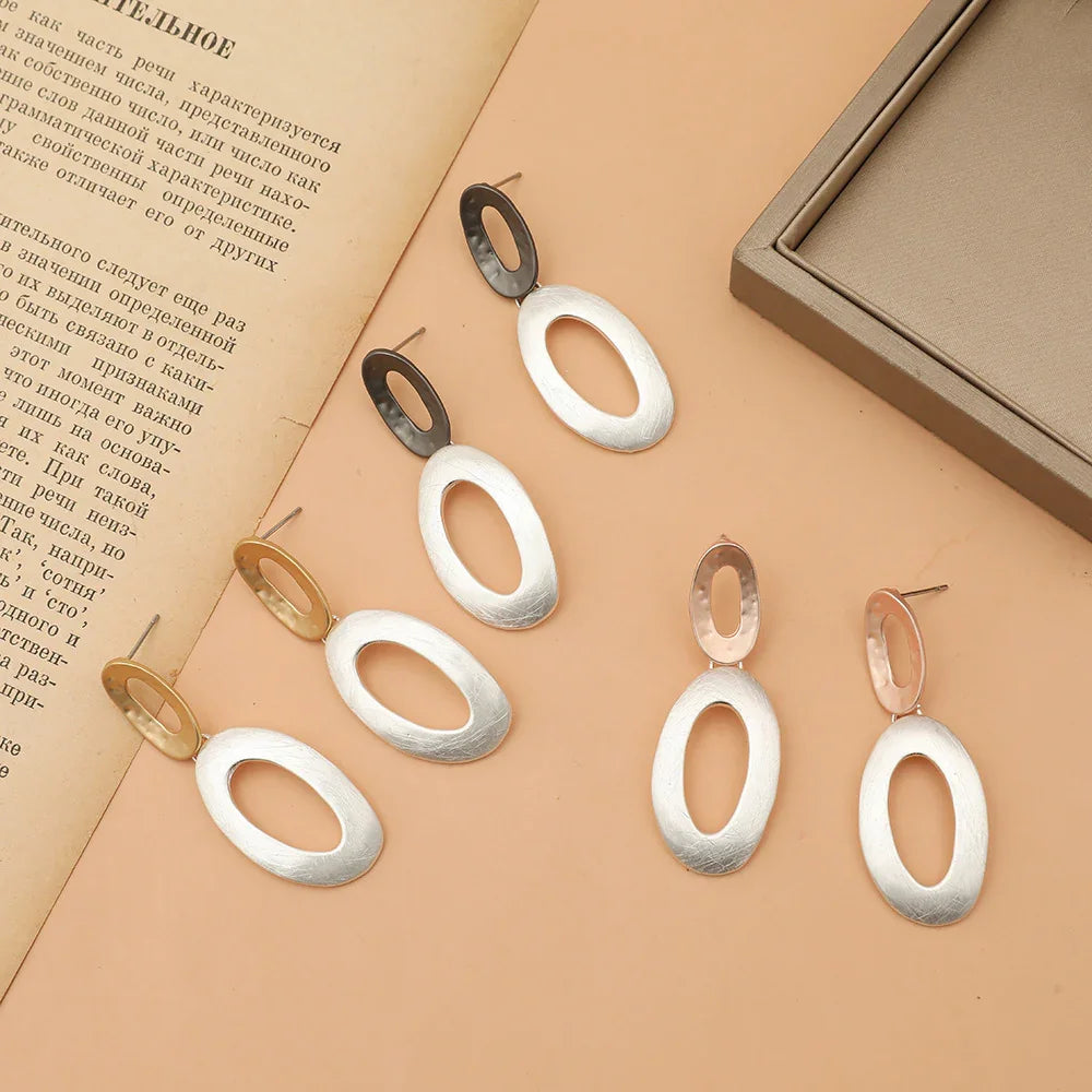 Vintage Clip Drop Earrings for Women Clip on Earrings Statement Earrings Gift for Mom - CIVIBUY