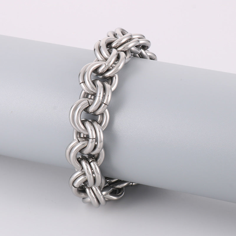 simple Roma Bracelets For Men Steel Viking Link Chain - CIVIBUY