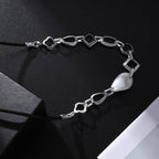 Unique beaded drop necklace sterling silver necklaces for women - CIVIBUY