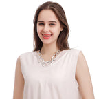 Beautiful bold necklace, statement necklace, chunky short necklace - CIVIBUY