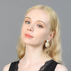 Double Disk Textured Earrings - CIVIBUY