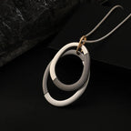 Long Pendent Round Circles Necklace for Women Suspension Goth Trending Product - CIVIBUY