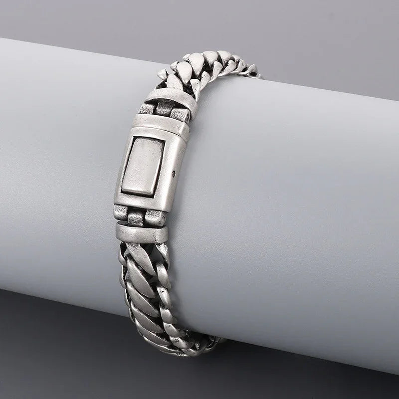 Silver Bracelets For Men roma steel bracelet - CIVIBUY
