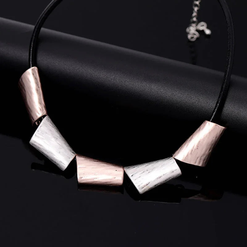 Copy of Large diamond Plated Pendant Beads Necklace - CIVIBUY