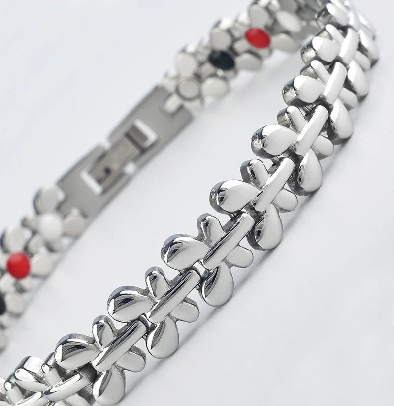 Stainless Magnetic Therapy Bracelet Health Care Gift for Womens - CIVIBUY