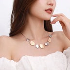 Tia Pebble Necklace Pendant Necklace - CIVIBUY