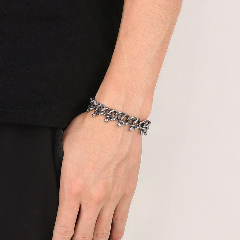 stainless steel bracelet for men deakside style stainless steel bracelet - CIVIBUY