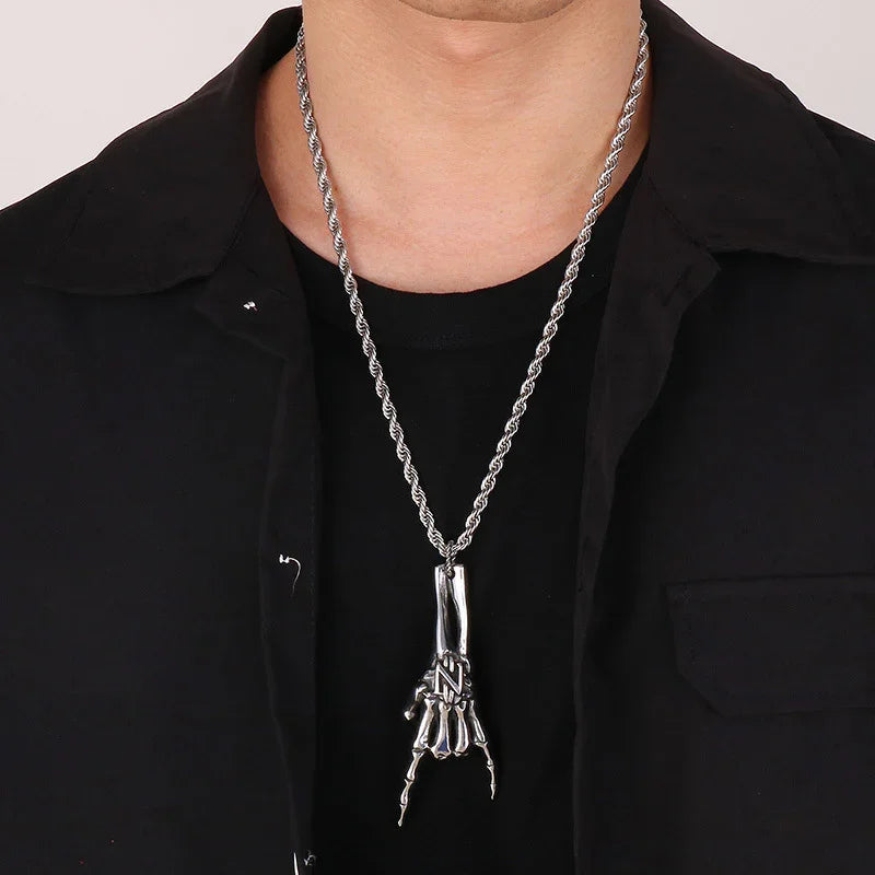 stainless steel necklace for men darkside style bracelet K-13 - CIVIBUY