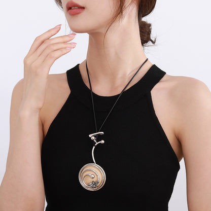 Silver Pendant Necklace statement necklaces for women - CIVIBUY