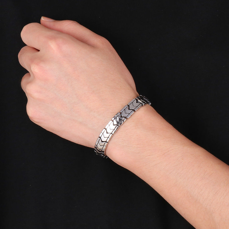 stainless steel bracelet for men roma style bracelet K-2 - CIVIBUY