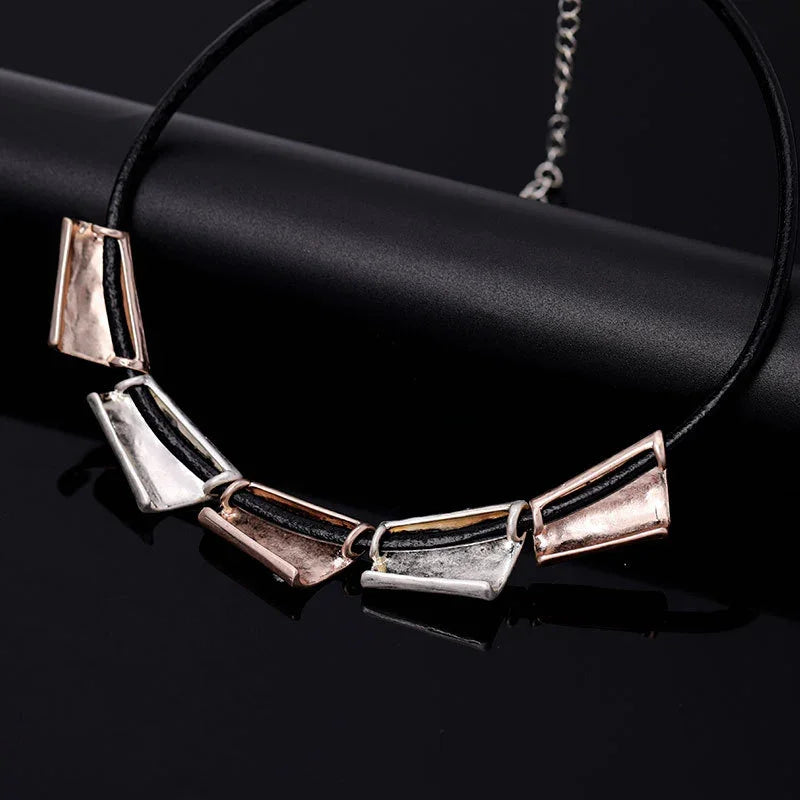 Copy of Large diamond Plated Pendant Beads Necklace - CIVIBUY