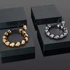 Unisex Skull Linked Chain Bracelet - Perfect Skull Jewelry Gift for Men and Women - CIVIBUY