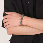 Skull braclet for men Deakside style Stainless Steel bracelet - CIVIBUY
