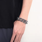 Crusoe Bracelets For Men skull steel bracelet - CIVIBUY