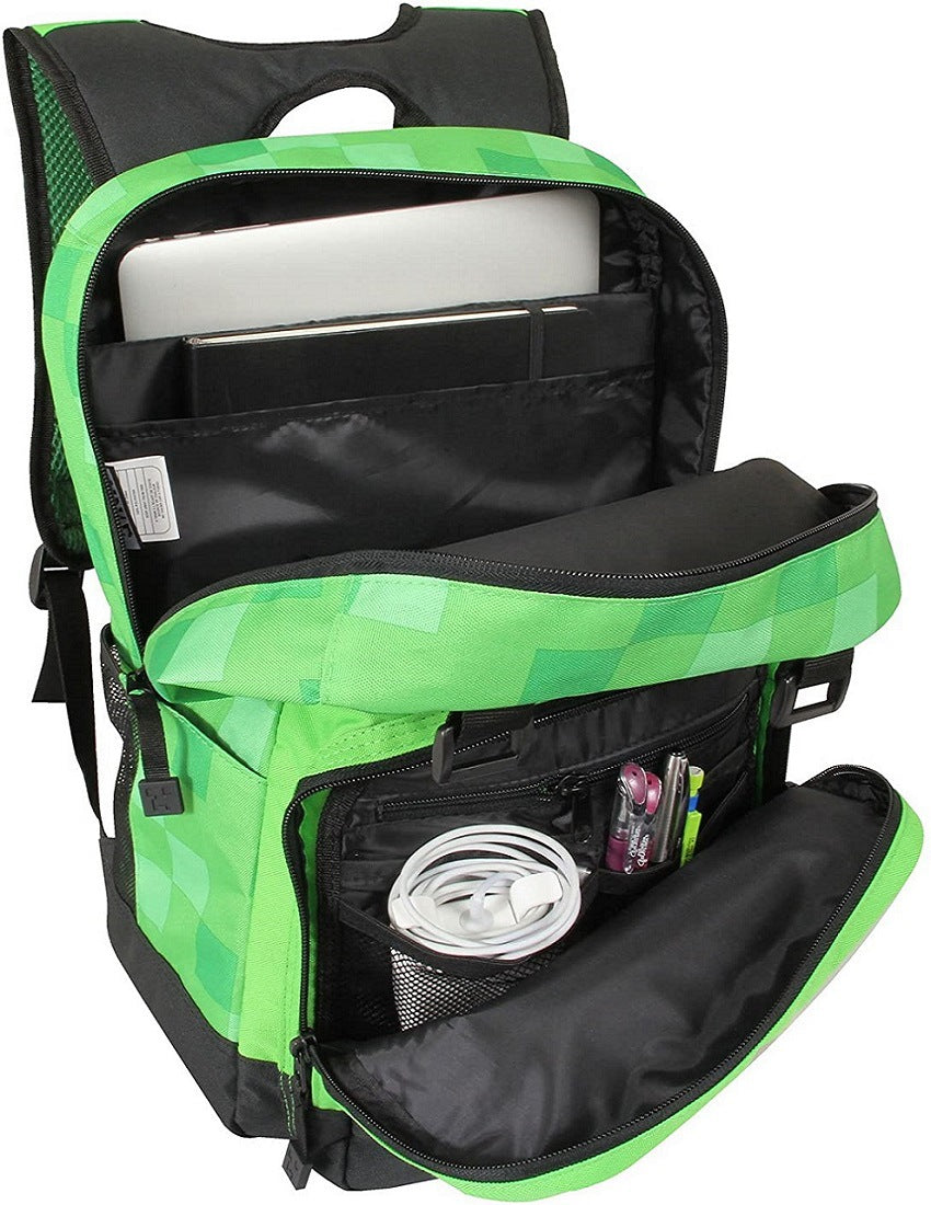 Creeper Green back to schoold backpack for kid cool school bag GXF-S3 - CIVIBUY