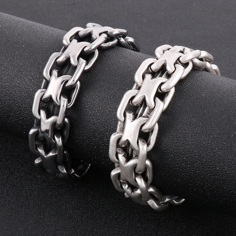 stainless steel bracelet for men roma style bracelet K-8 - CIVIBUY