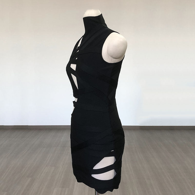 Givenchy Black Cutout Minidress