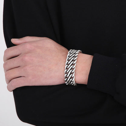 Spell Bracelets For Men Steel Viking Link Chain - CIVIBUY