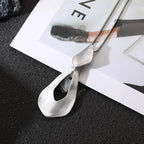 Silver Long Chains Necklace Fashion Accessories Pendants Jewelry - CIVIBUY