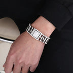 Spell Bracelets For Men Steel Viking Link Chain - CIVIBUY