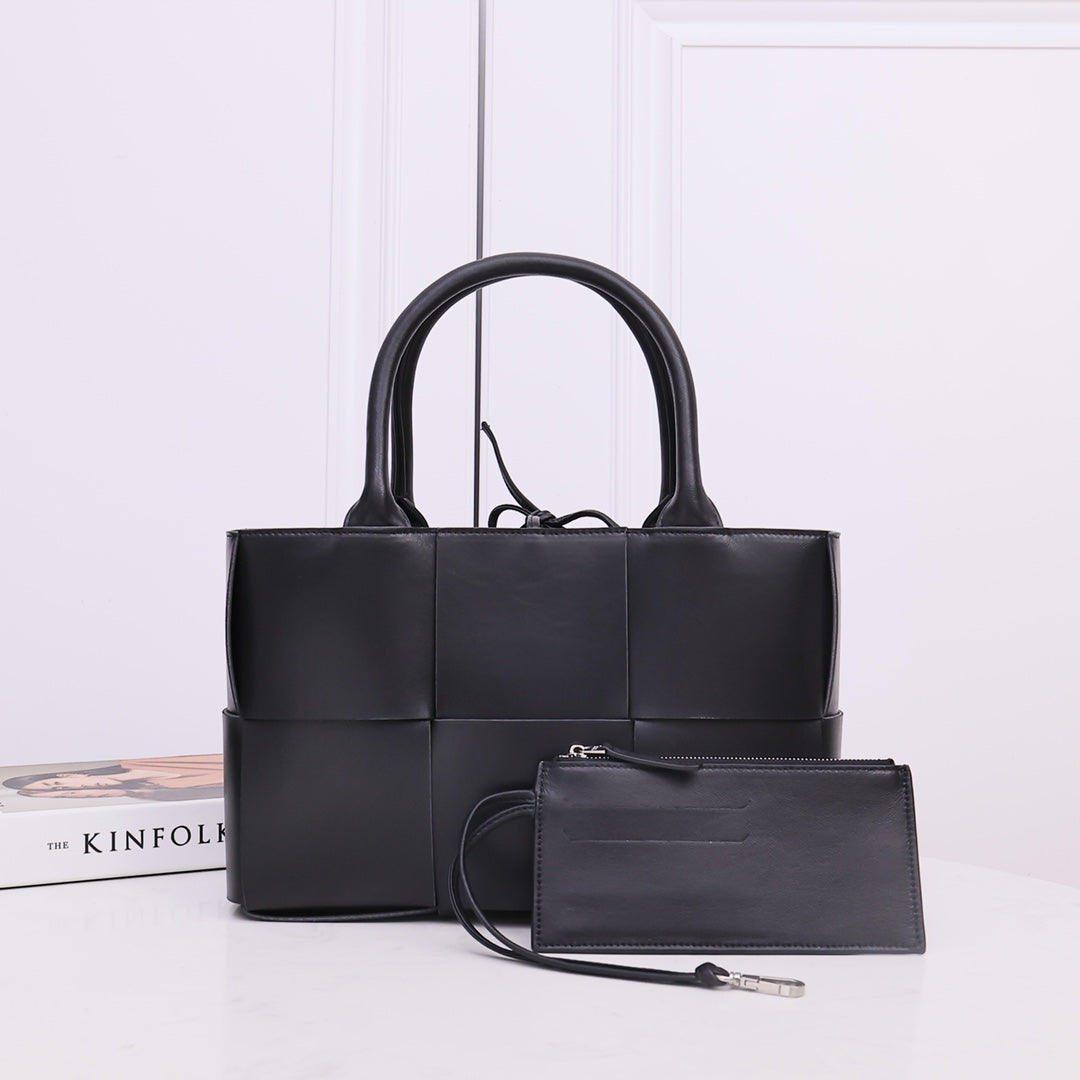 Black Leather Tote Bag  ,GKE-G8