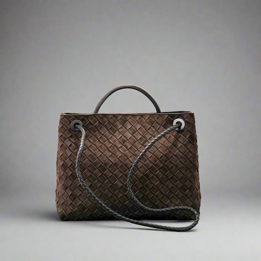 Suede Top Handle Bag With Sliding Cross-body Strap Crossbody Bag,chocolate