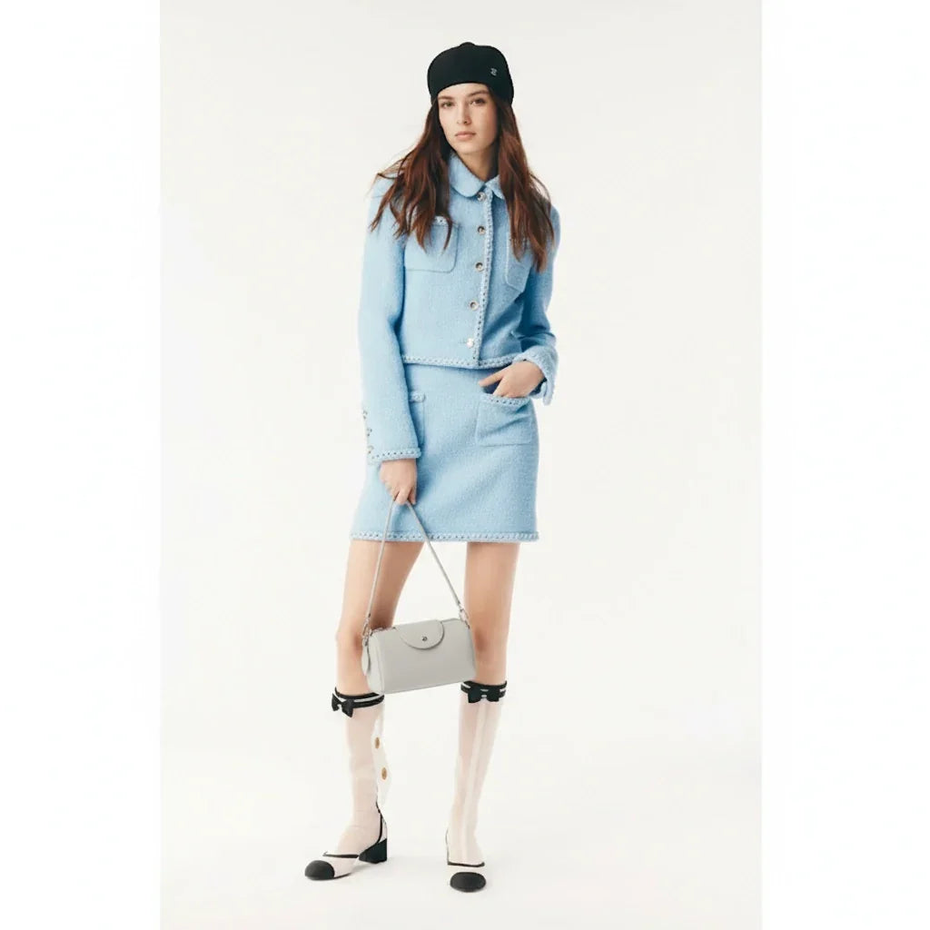 Mini Barrel Shoulder Bag – 100% Calfskin Leather Handbag for Women