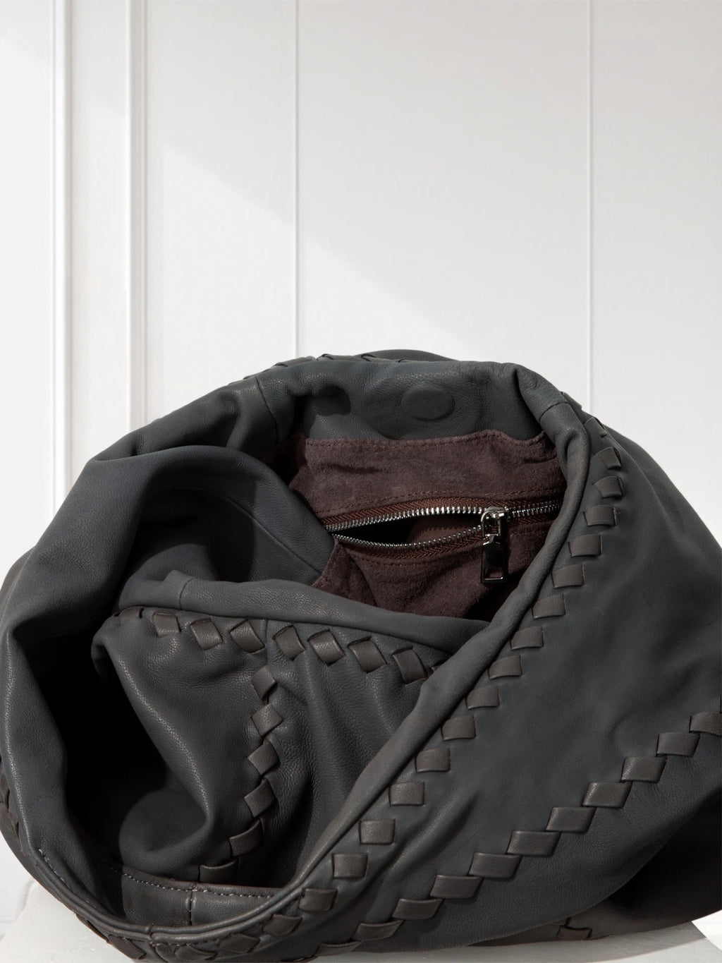 handwoven-vintage-lambskin-hobo-gray-taupe-everyday-shoulder-bag