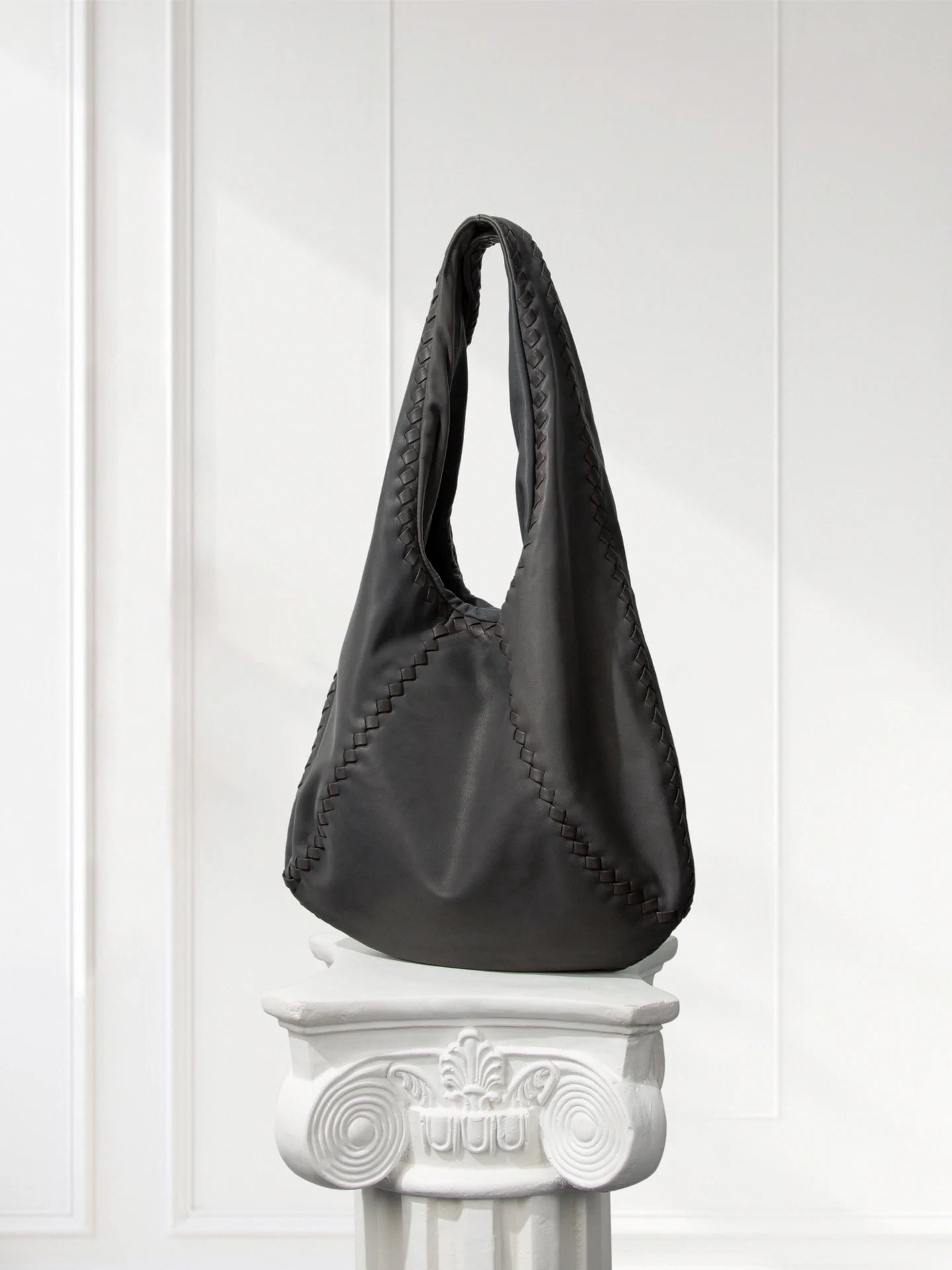 handwoven-vintage-lambskin-hobo-gray-taupe-everyday-shoulder-bag