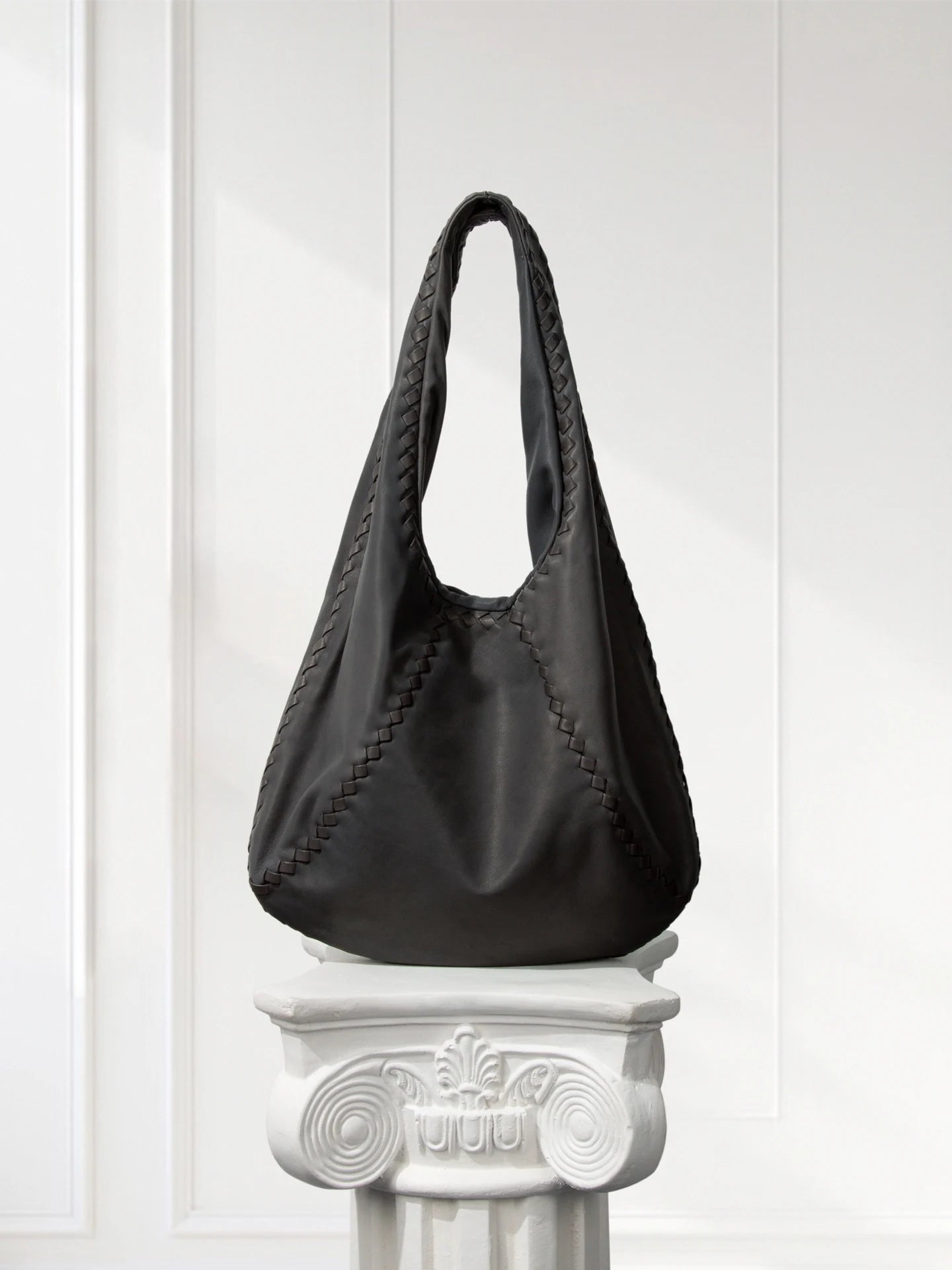 handwoven-vintage-lambskin-hobo-gray-taupe-everyday-shoulder-bag