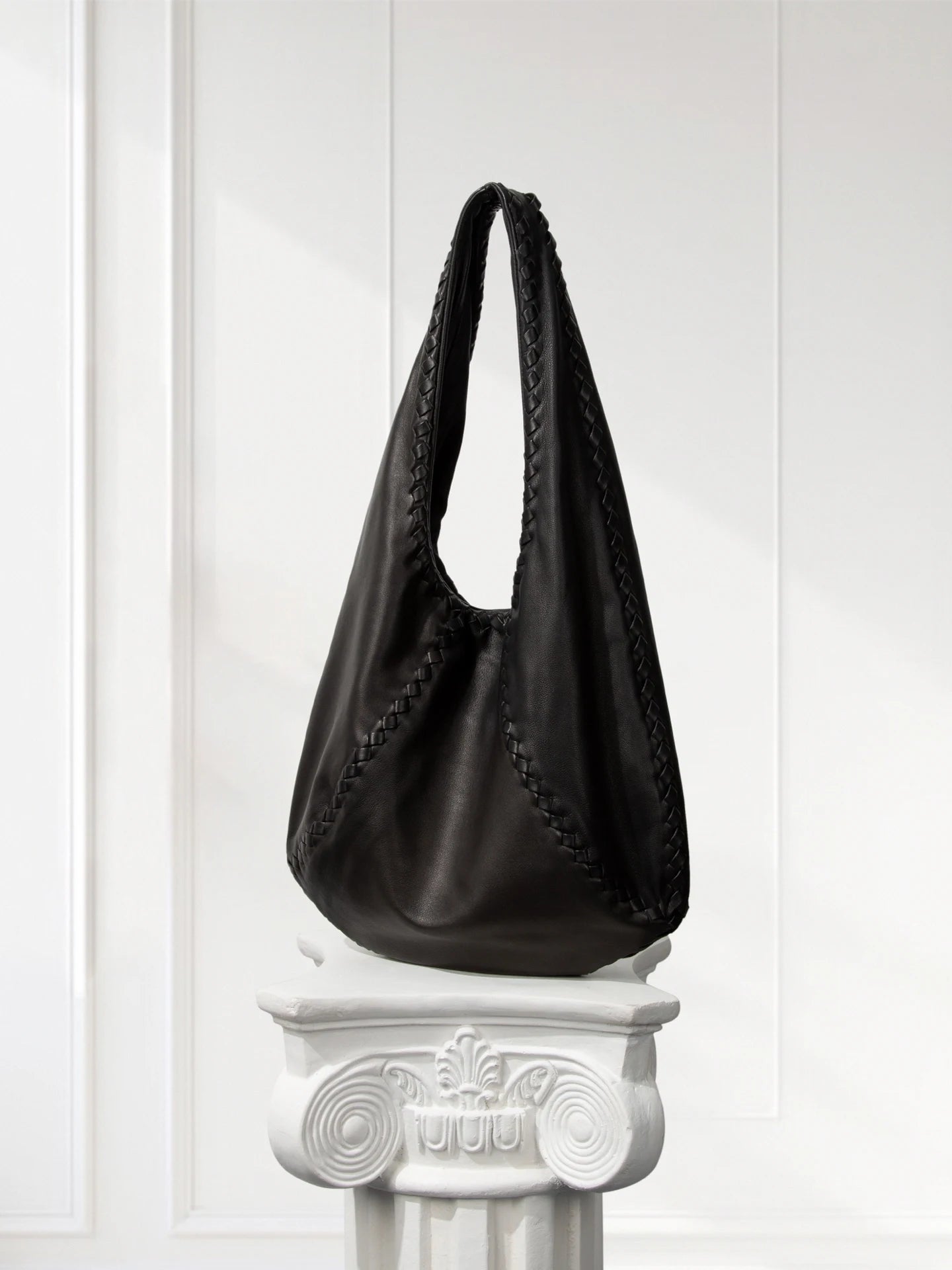 handwoven-vintage-lambskin-hobo-gray-taupe-everyday-shoulder-bag