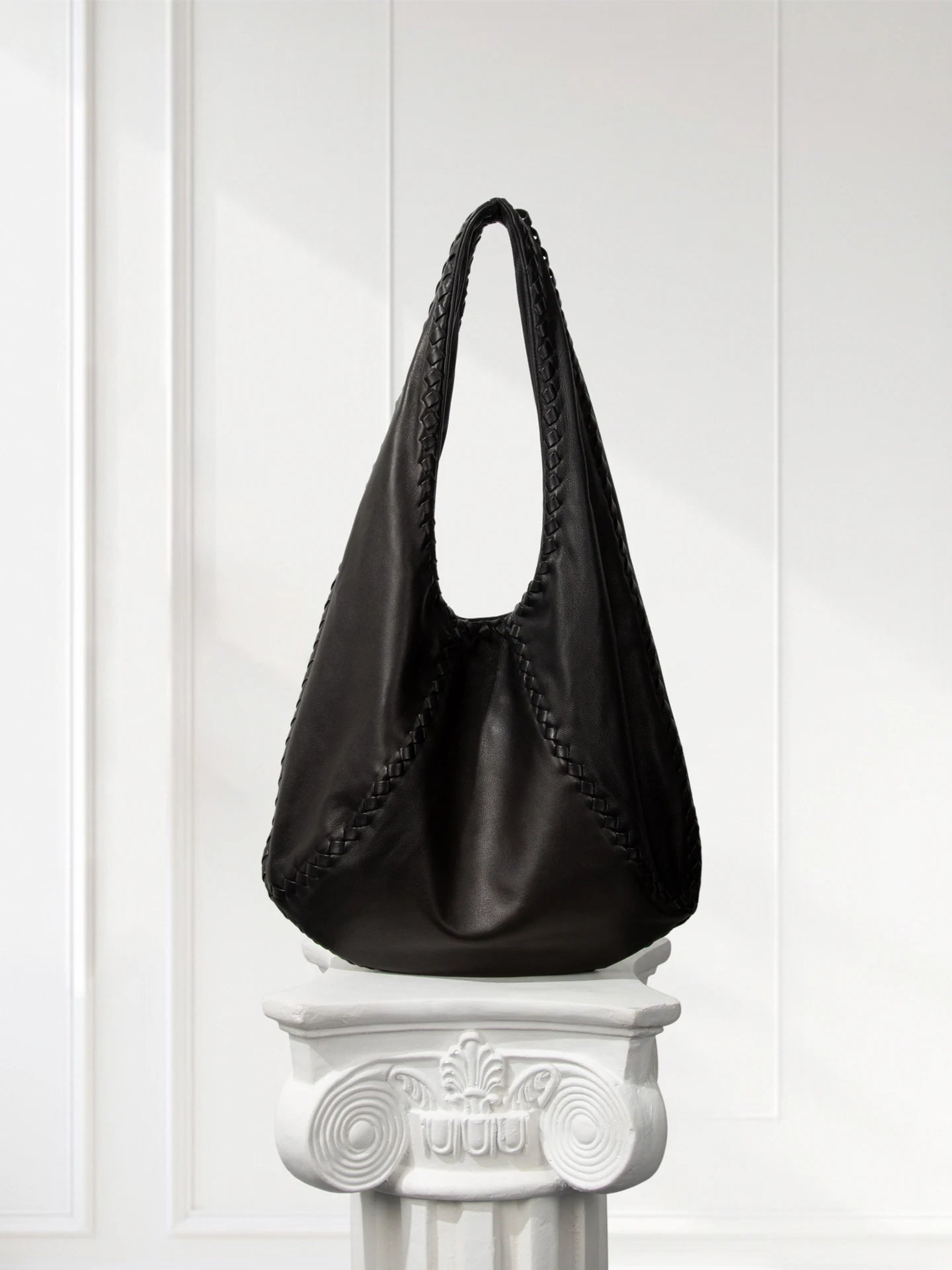 handwoven-vintage-lambskin-hobo-gray-taupe-everyday-shoulder-bag