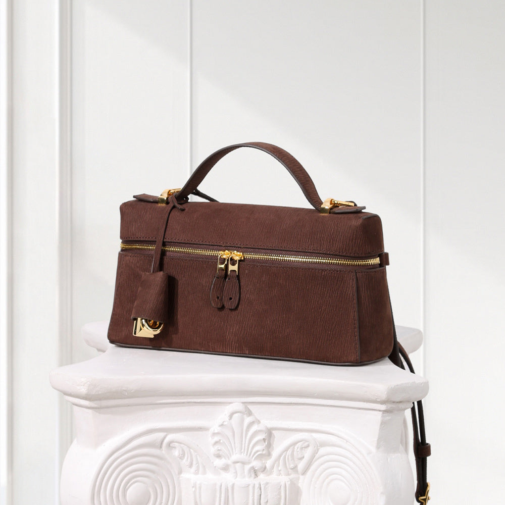 Classic Epi Leather Mini Vanity Case Bag | Daily Top-Handle Shoulder Bag